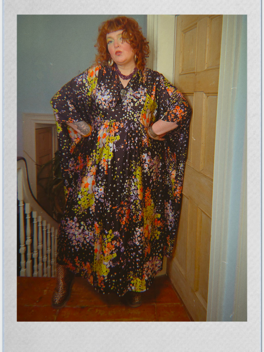 Vintage 70s floral kaftan
