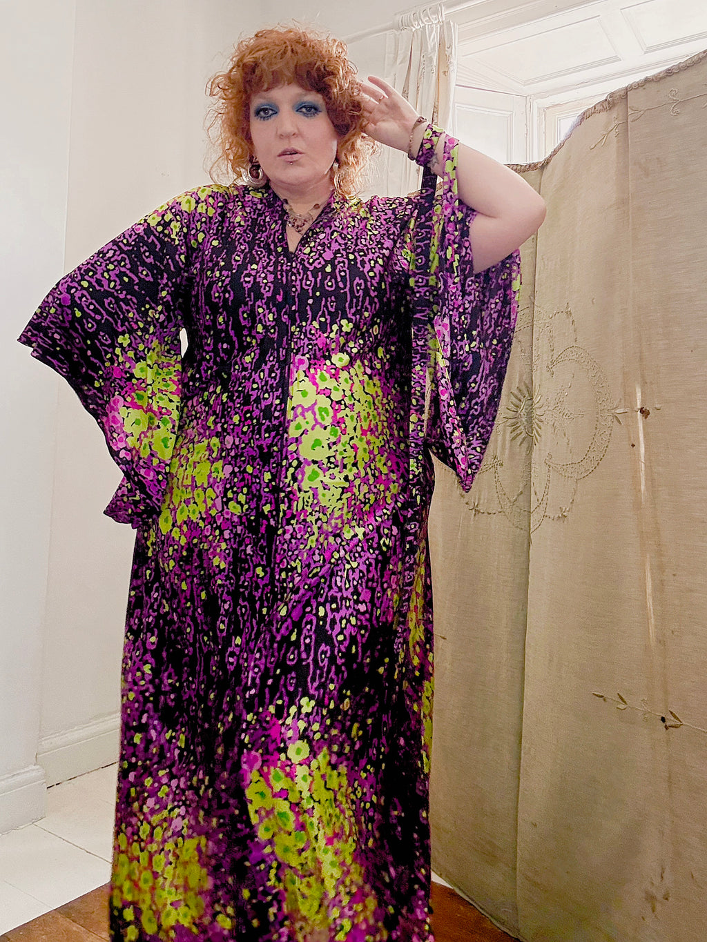 70s Psychedelic House Kaftan