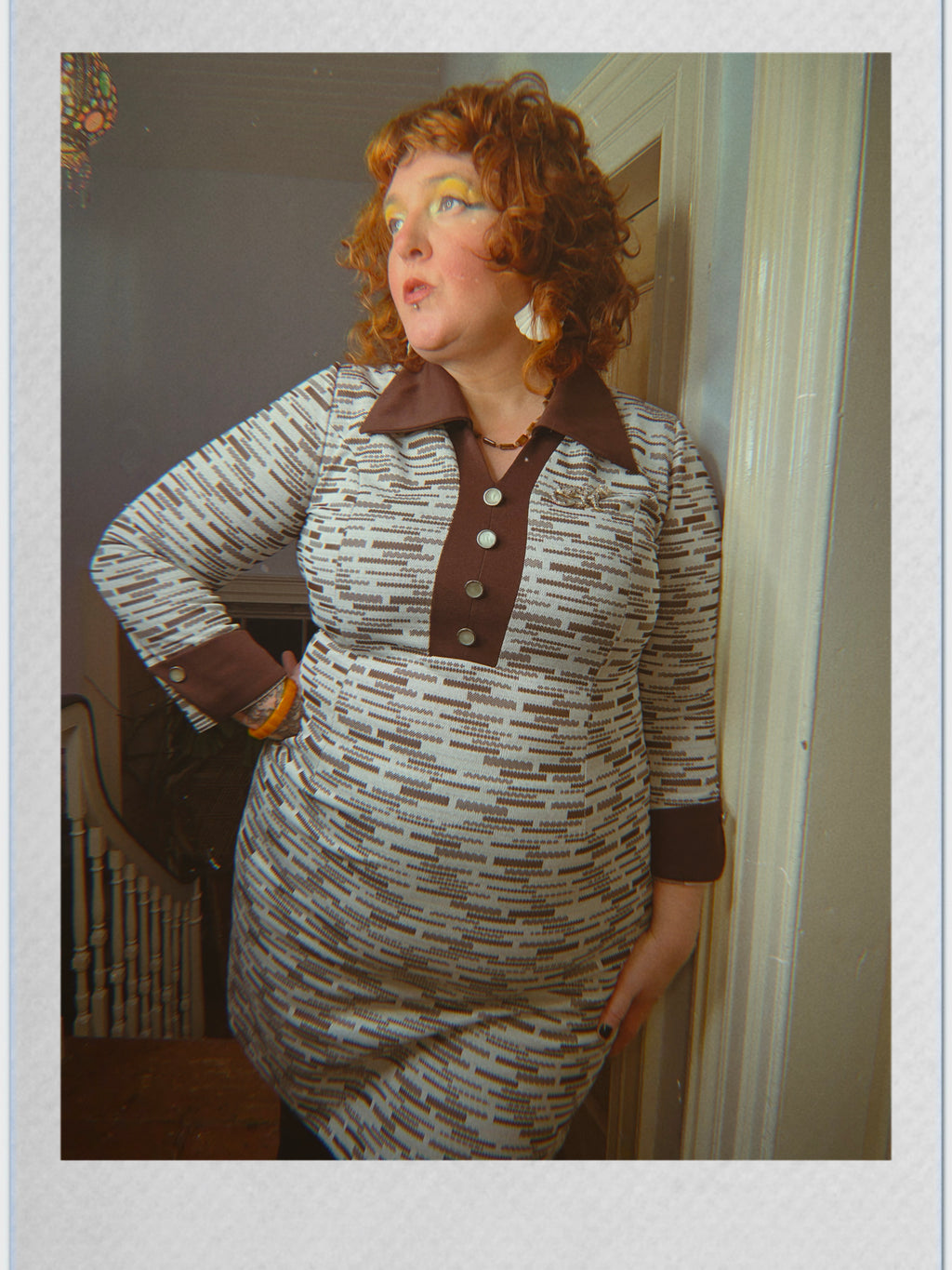 70s Collared Shift Dress