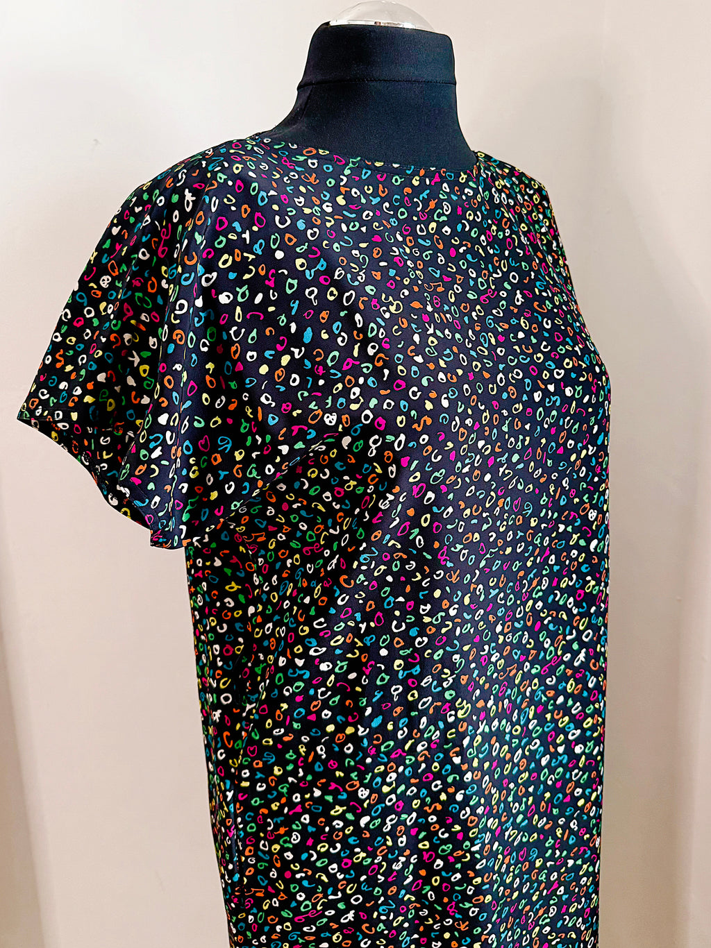 80s St Michael’s Colourful Confetti Shift Dress
