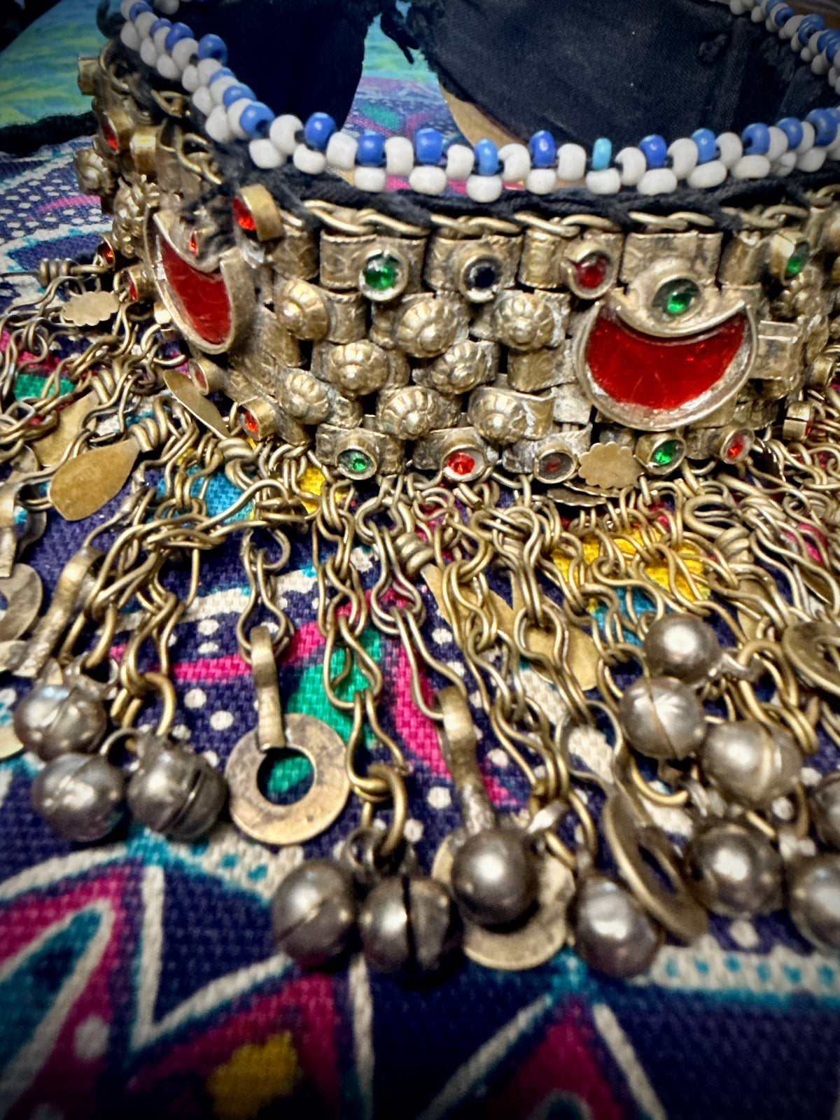 Vintage Kuchi Tribal Choker Necklace