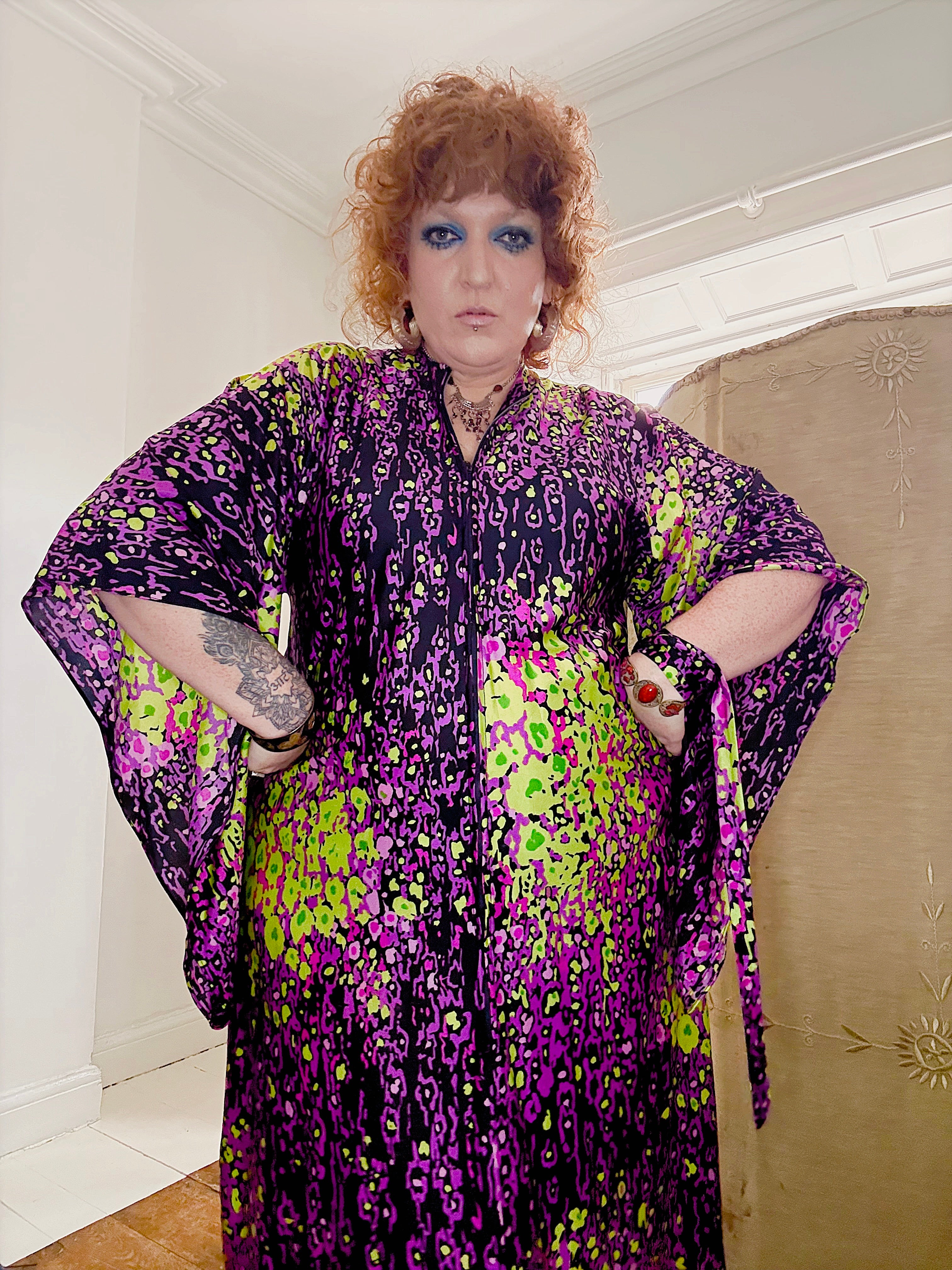 70s Psychedelic House Kaftan