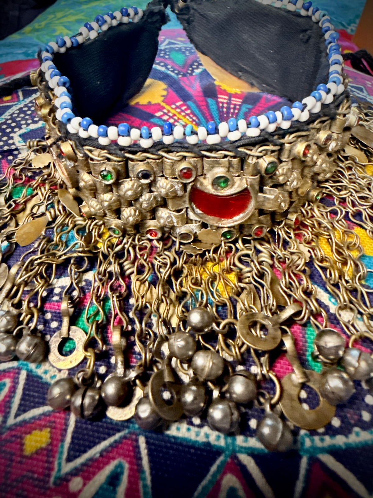 Vintage Kuchi Tribal Choker Necklace