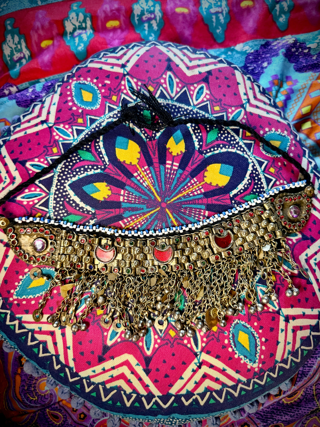 Vintage Kuchi Tribal Choker Necklace