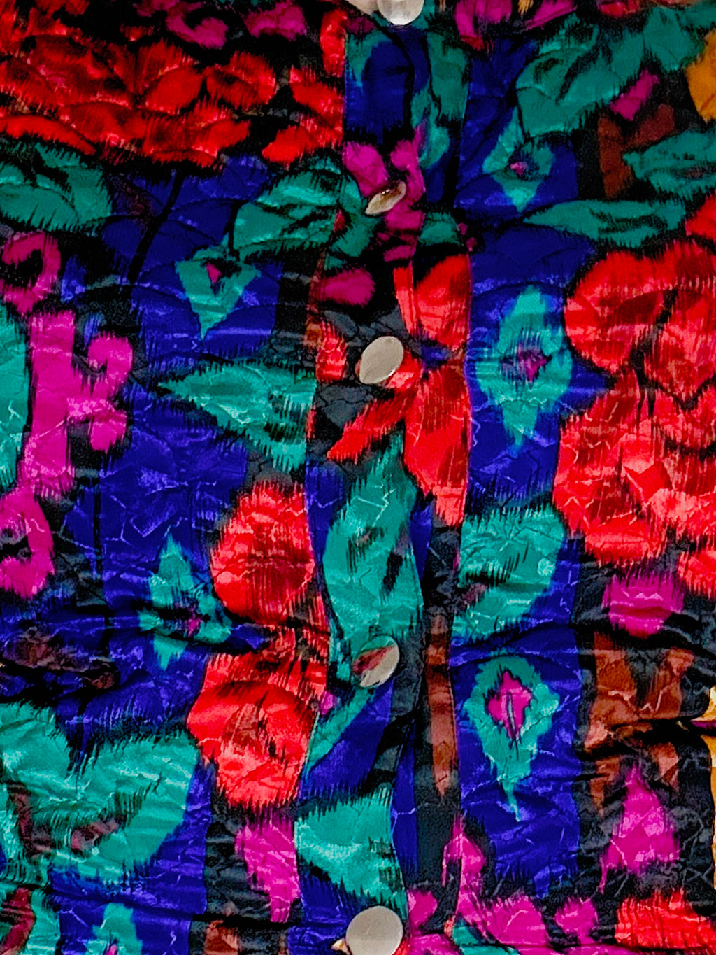 Epic 80’s Cropped Colourful Floral Jacket