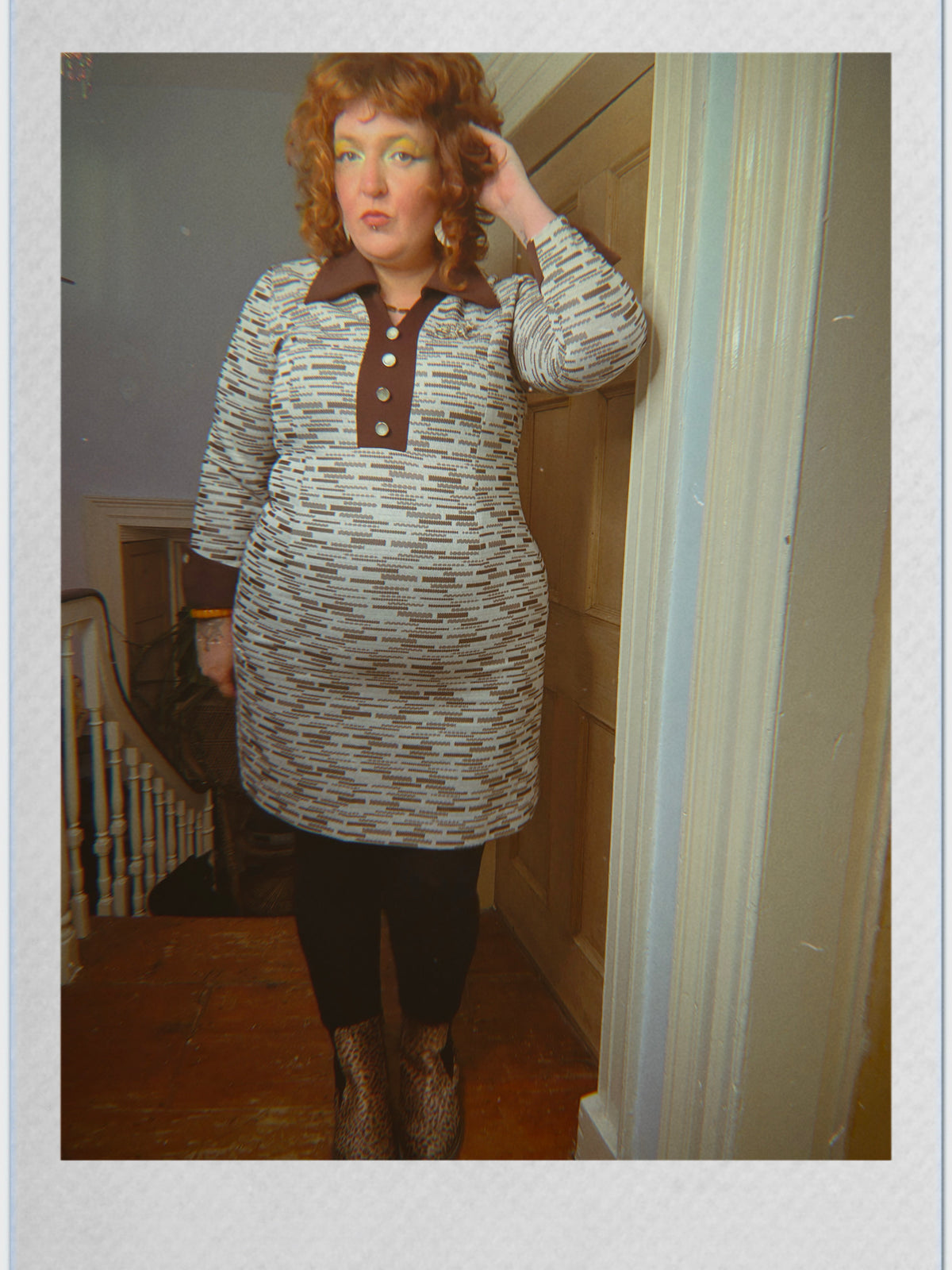 70s Collared Shift Dress