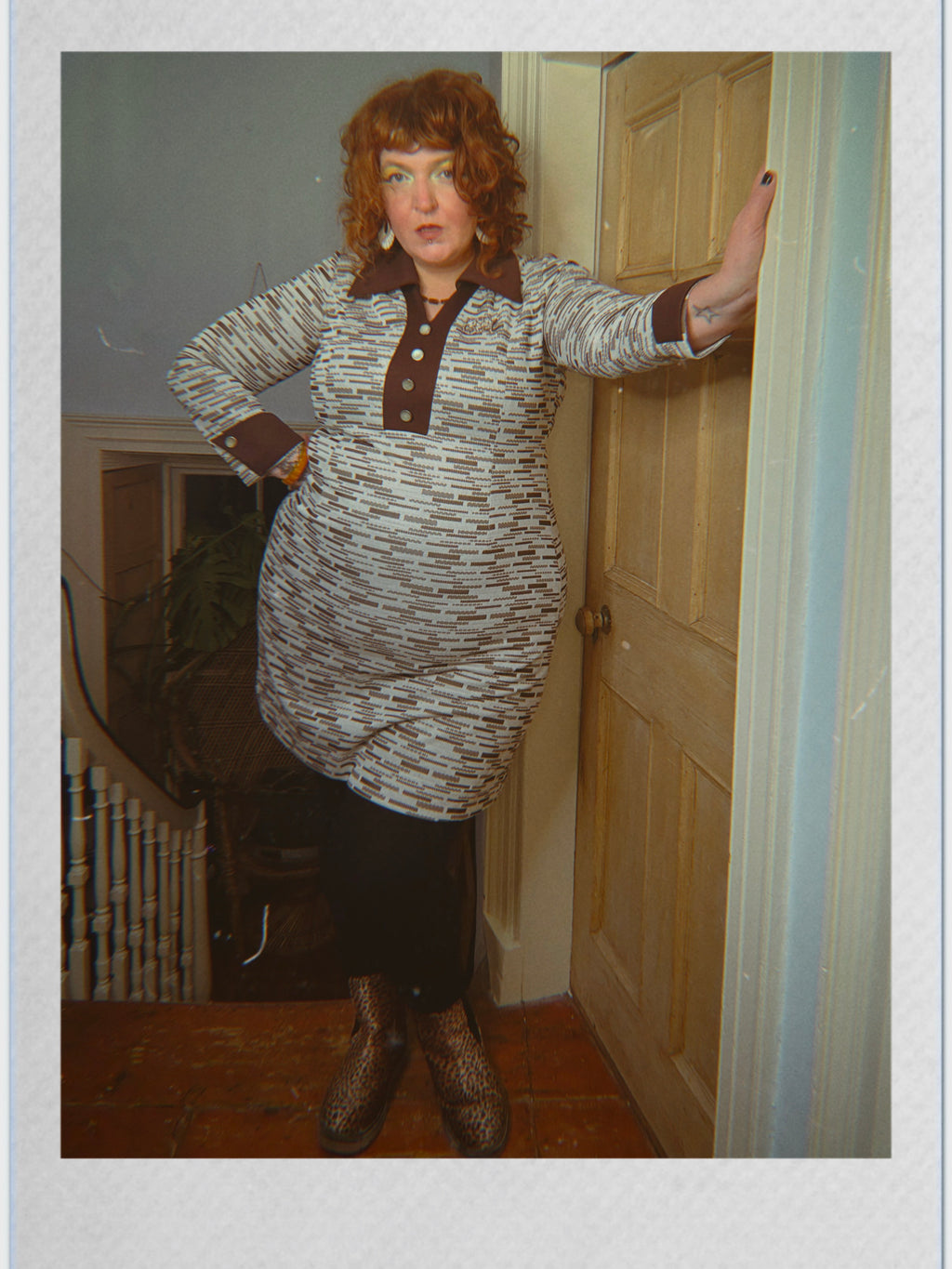 70s Collared Shift Dress