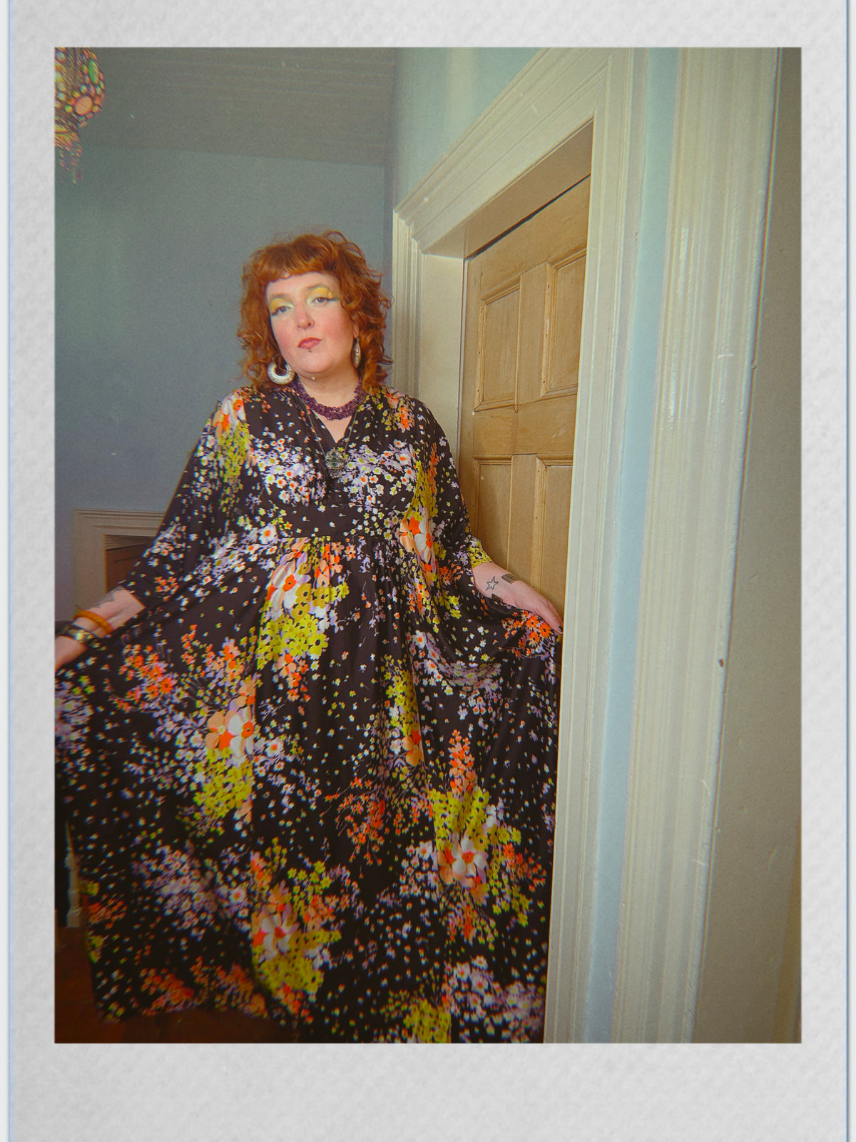 Vintage 70s floral kaftan