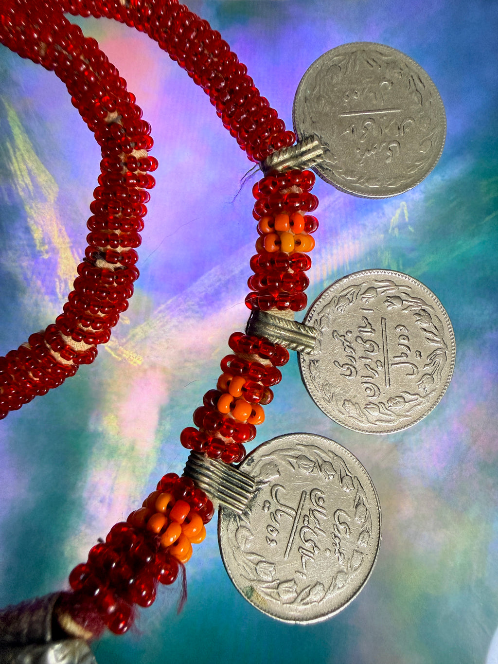 Vintage Afghan Kuchi Tribal Amulet necklace