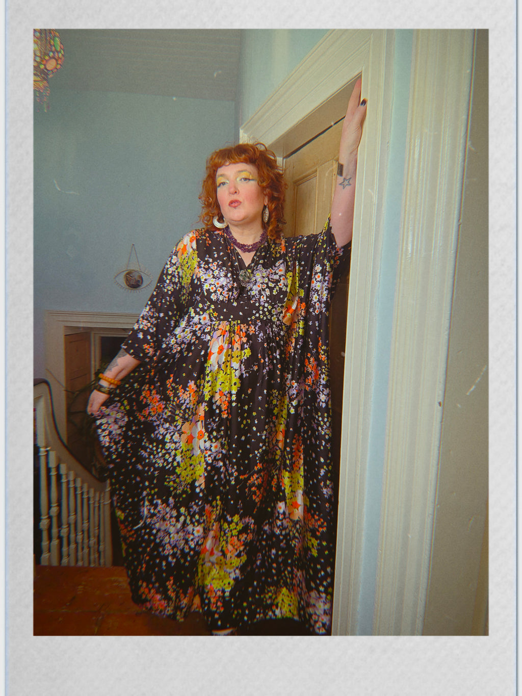 Vintage 70s floral kaftan