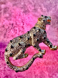 Vintage 1980s/90s Spotted Leopard Brooch