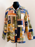 Vintage Silk Patchwork Print Jacket.