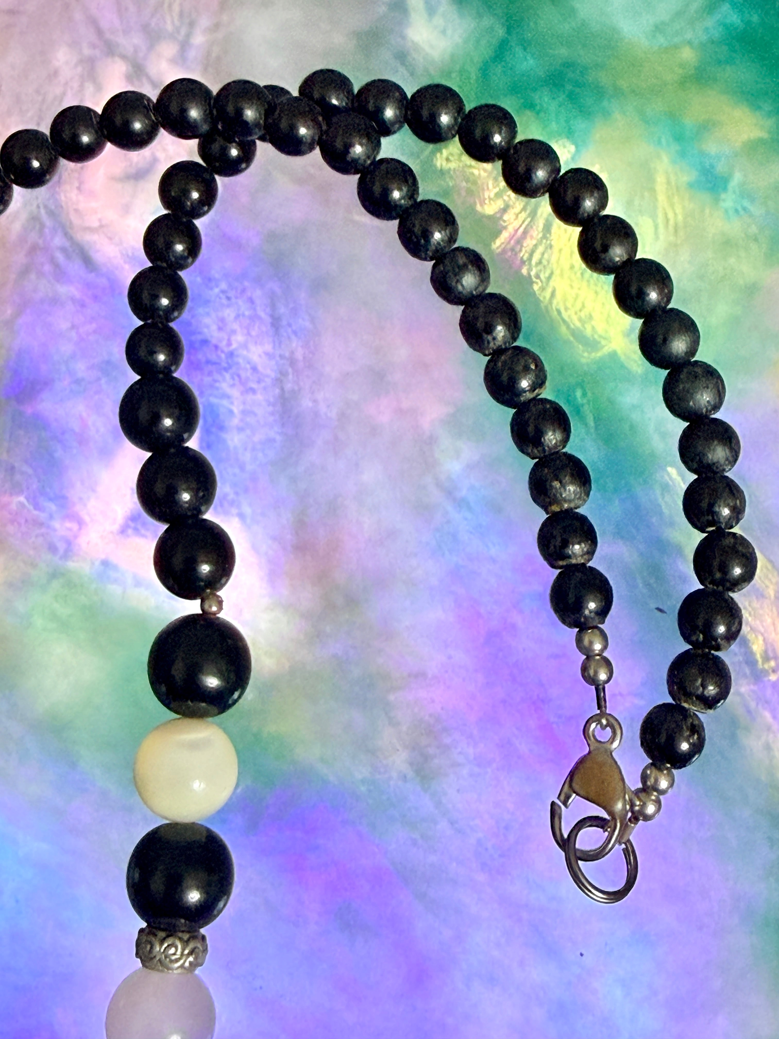 Vintage 80s Lee Sands Orchid Necklace