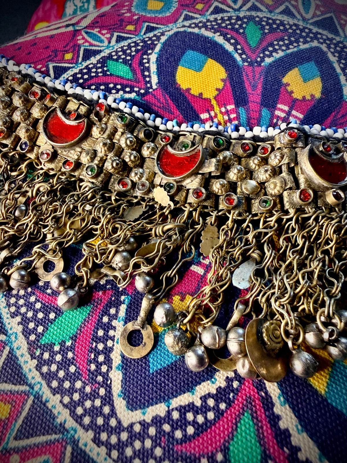 Vintage Kuchi Tribal Choker Necklace