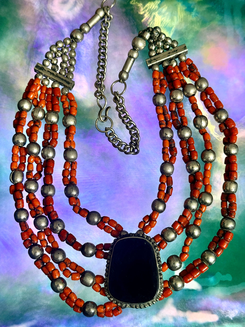 Vintage Tribal Statement Necklace