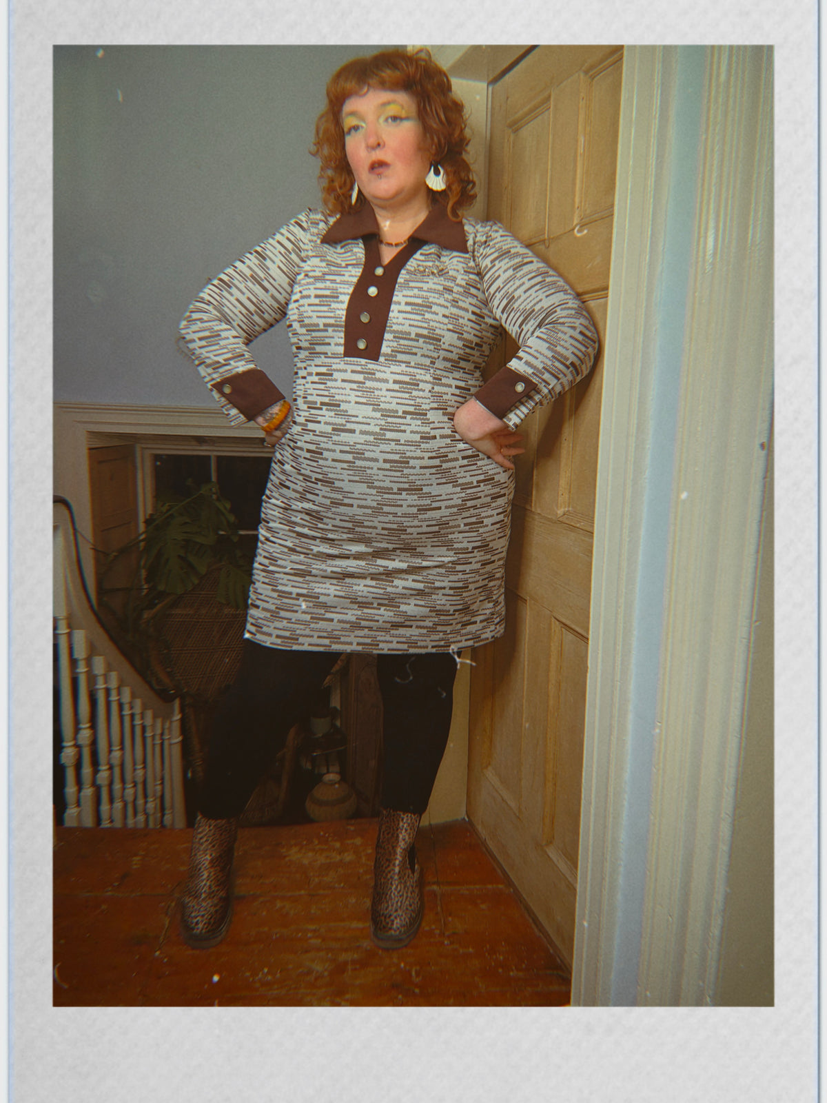 70s Collared Shift Dress