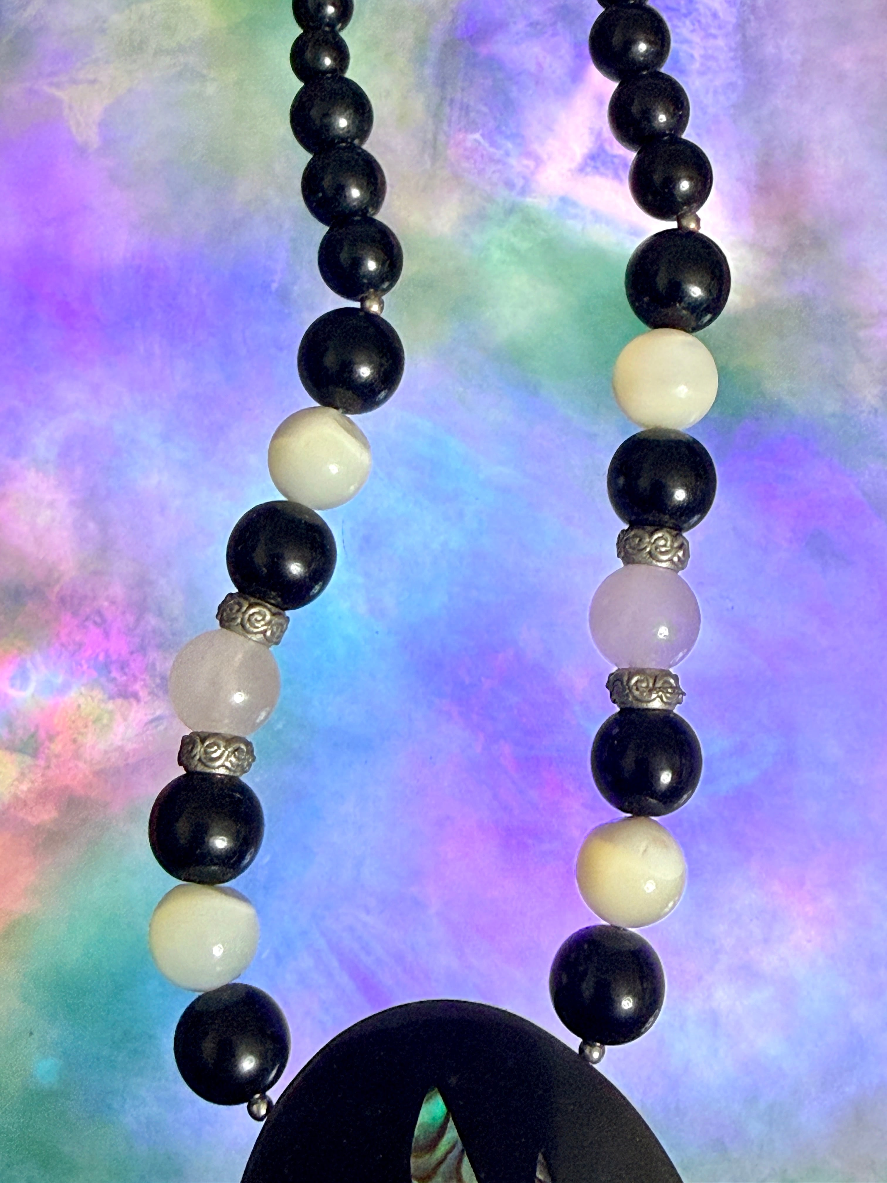 Vintage 80s Lee Sands Orchid Necklace