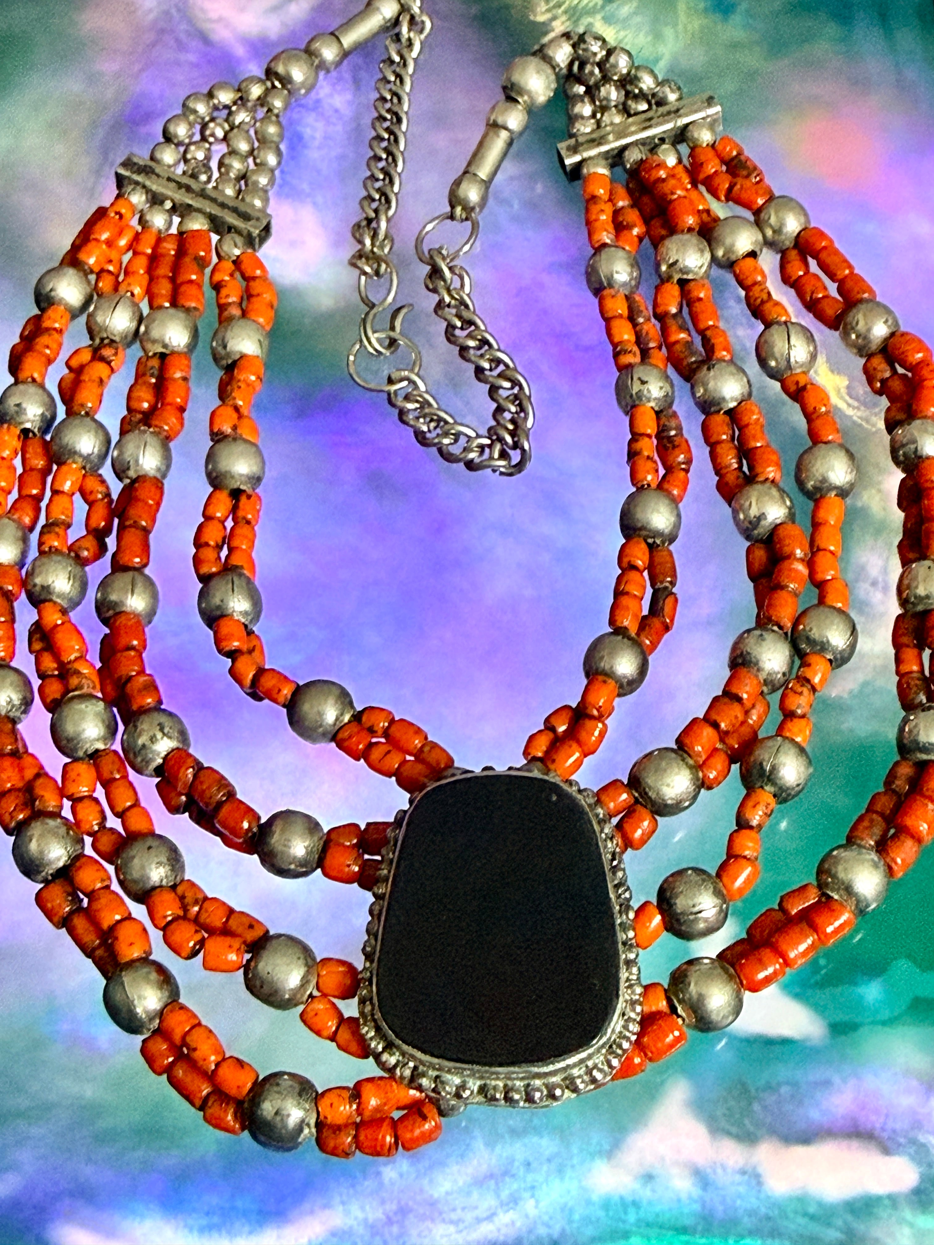 Vintage Tribal Statement Necklace