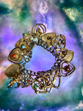 Vintage mid-century sweetheart charm bracelet