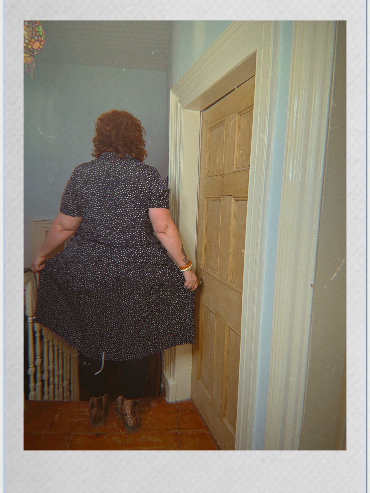 Vintage Navy Polka Dot Two Piece