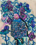 Flora Morphic Block Print & Embroidered Smock Dress