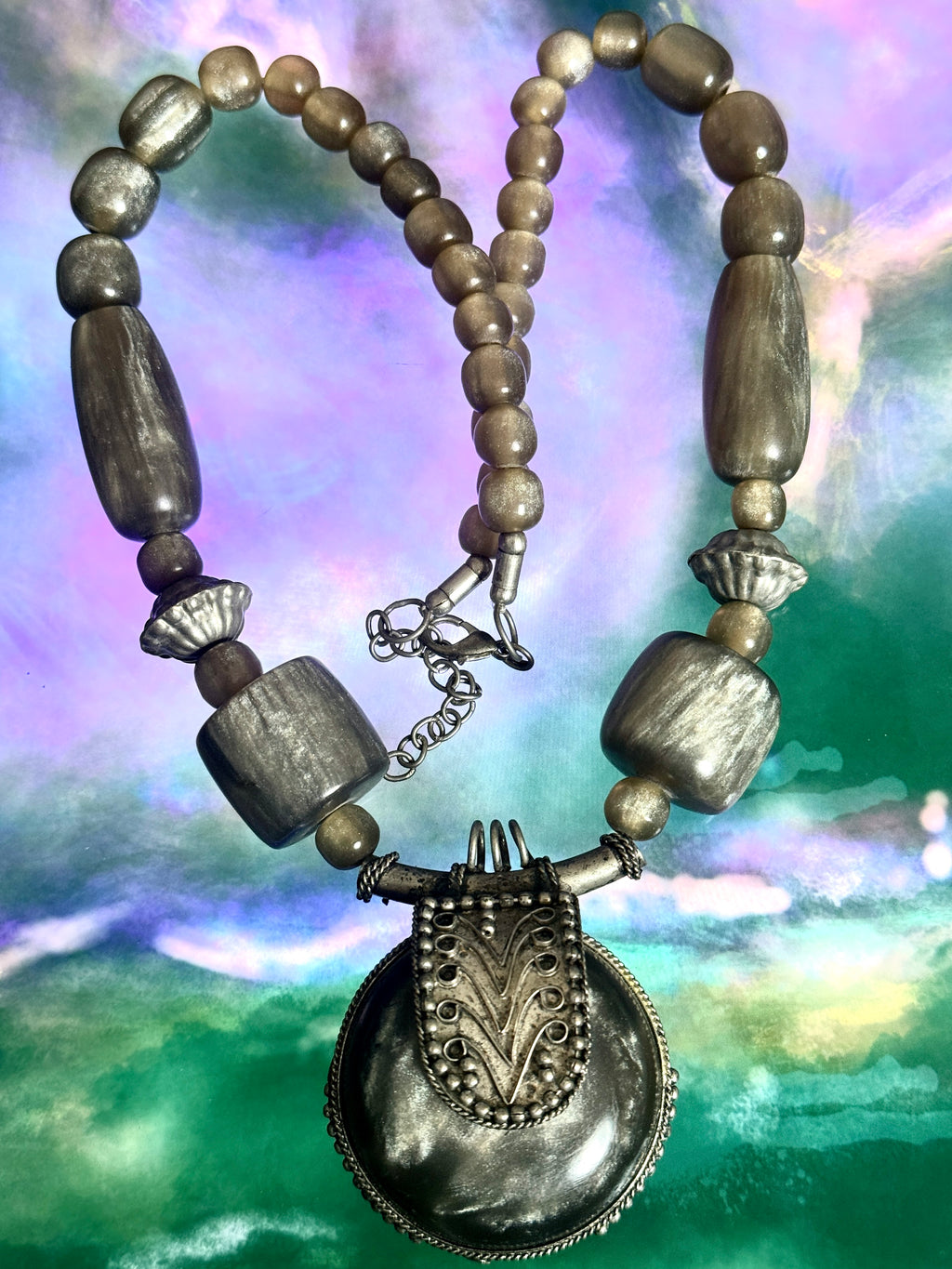 Vintage Boho Tribal Statement Necklace