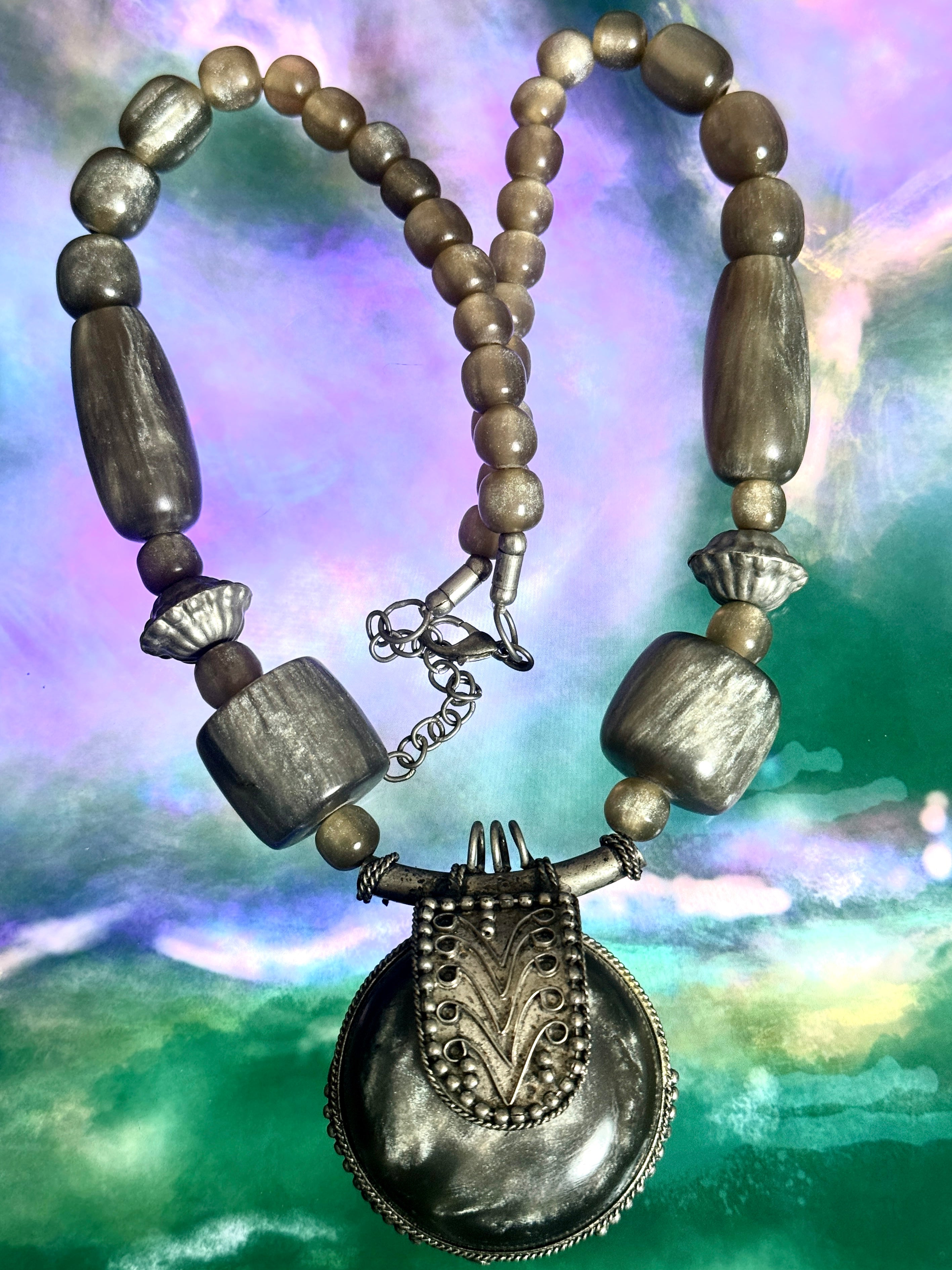 Vintage Boho Tribal Statement Necklace