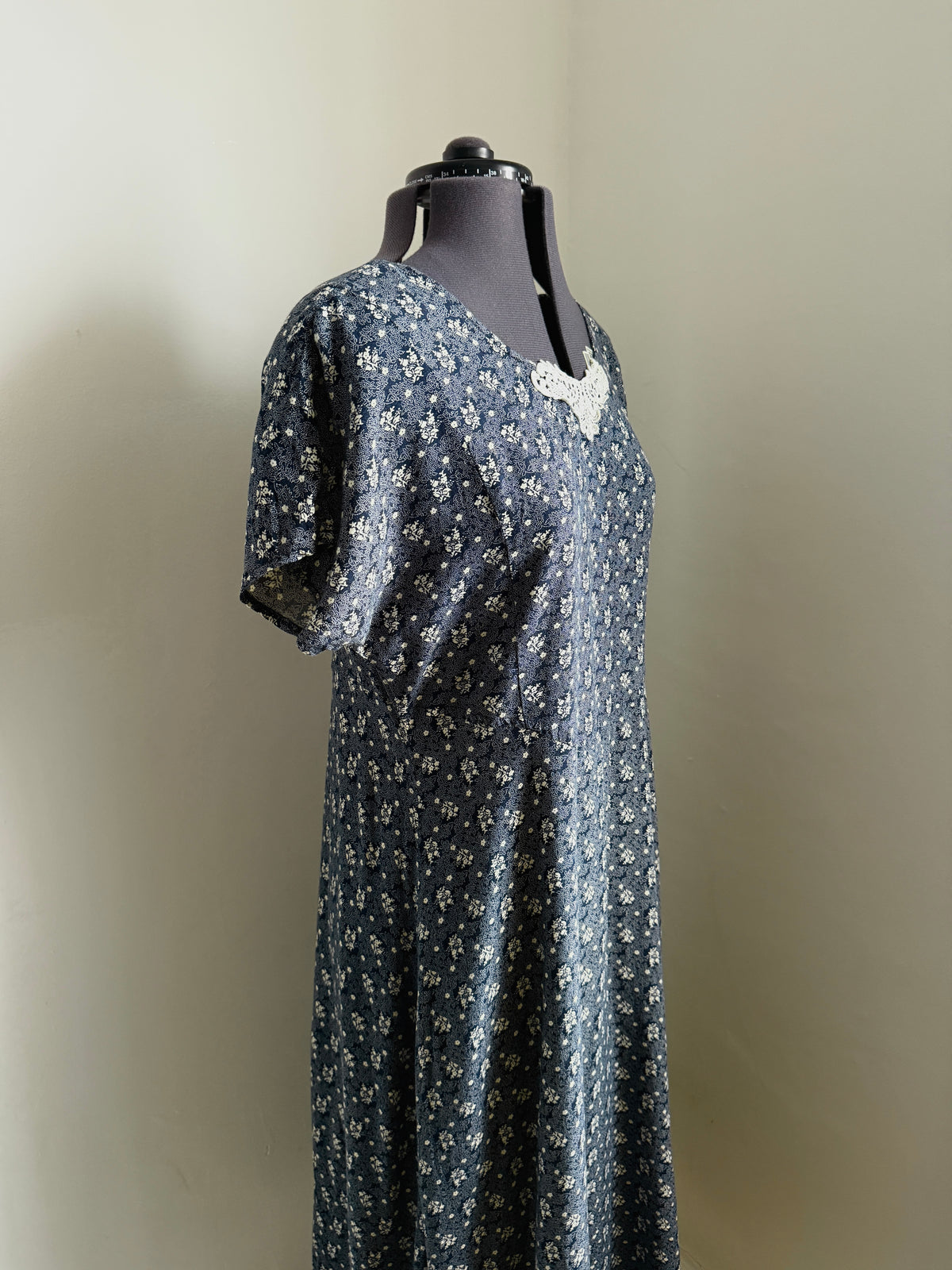 80s Maxi Dress Grunge Style