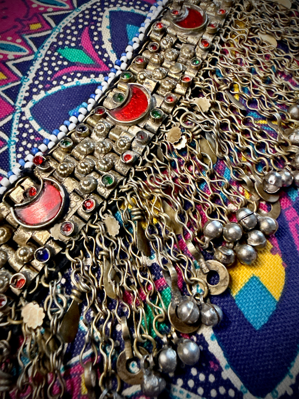 Vintage Kuchi Tribal Choker Necklace