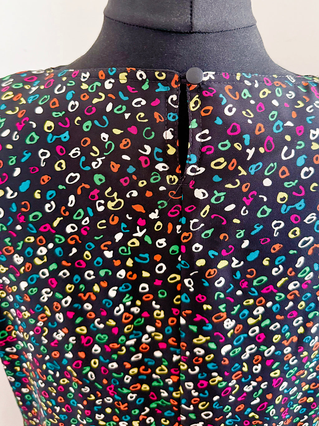 80s St Michael’s Colourful Confetti Shift Dress