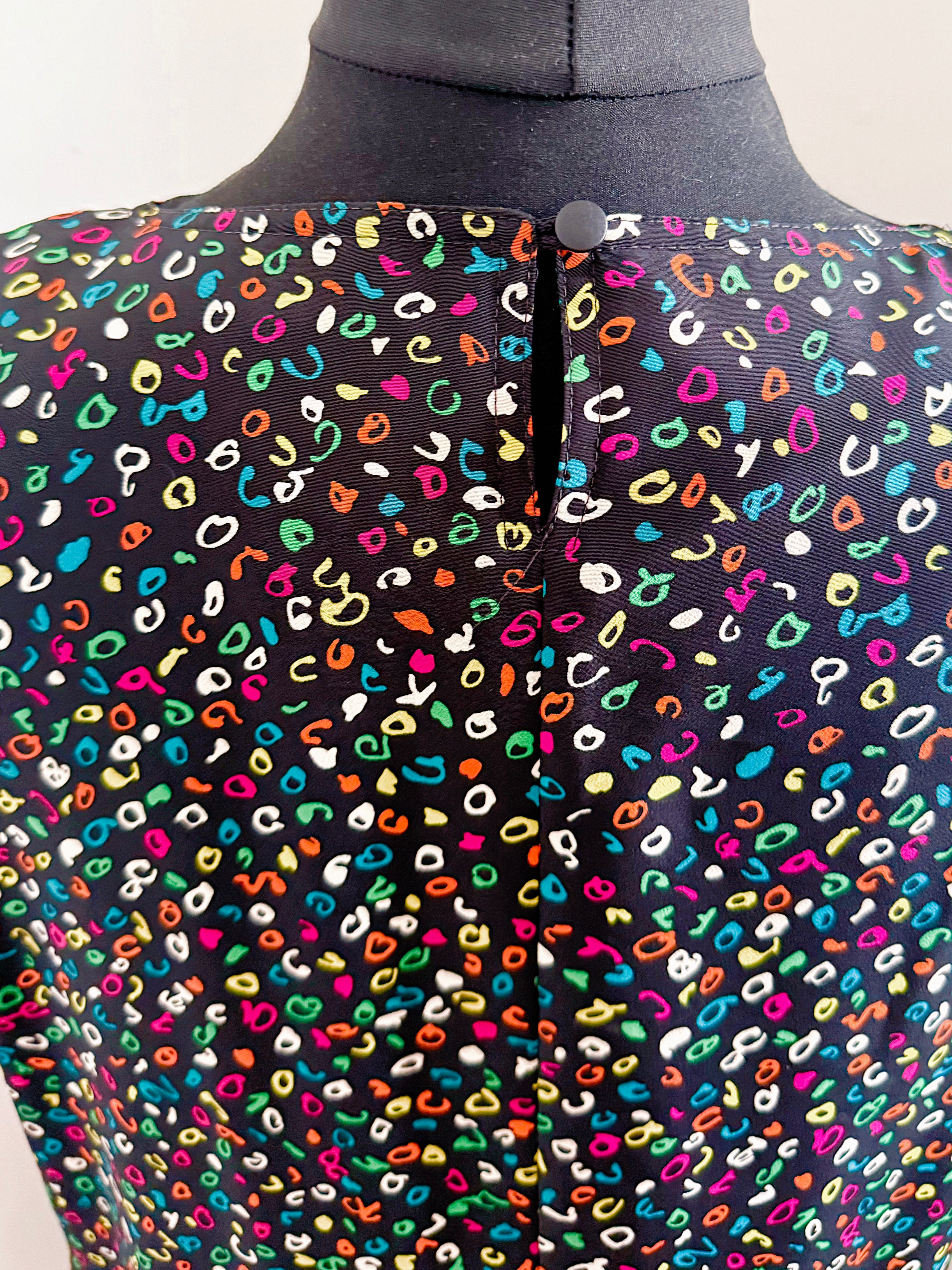 80s St Michael’s Colourful Confetti Shift Dress