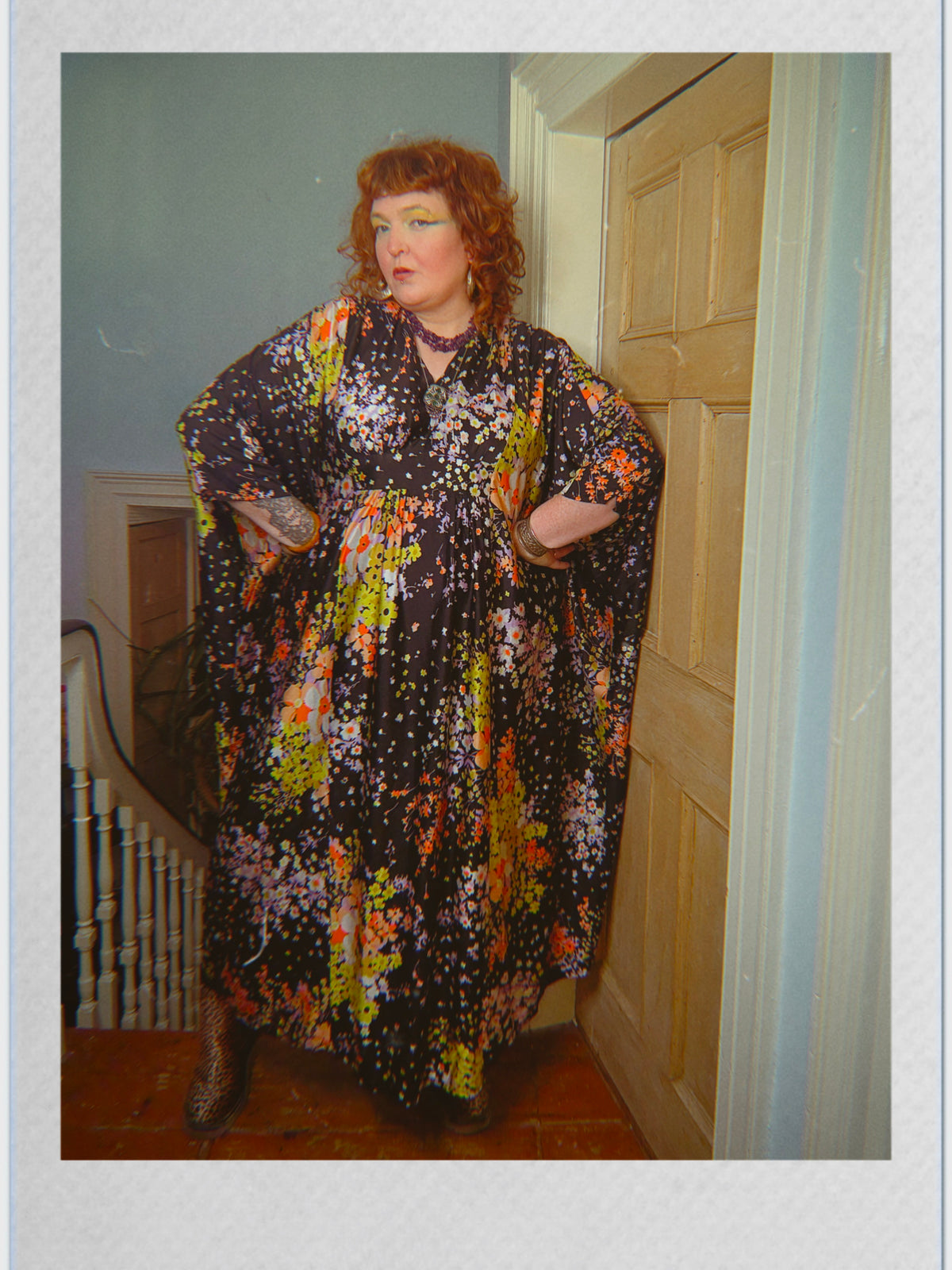 Vintage 70s floral kaftan