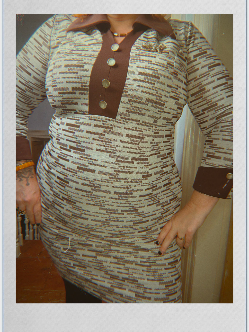 70s Collared Shift Dress