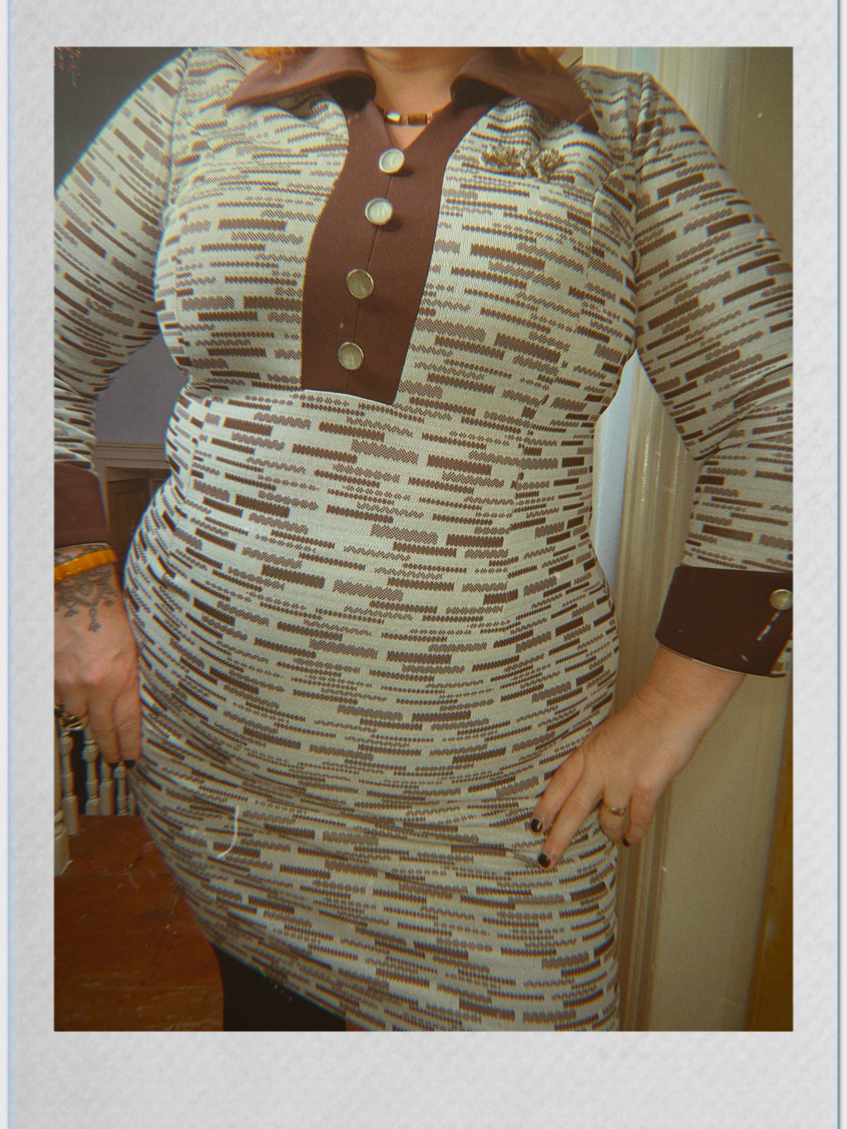 70s Collared Shift Dress