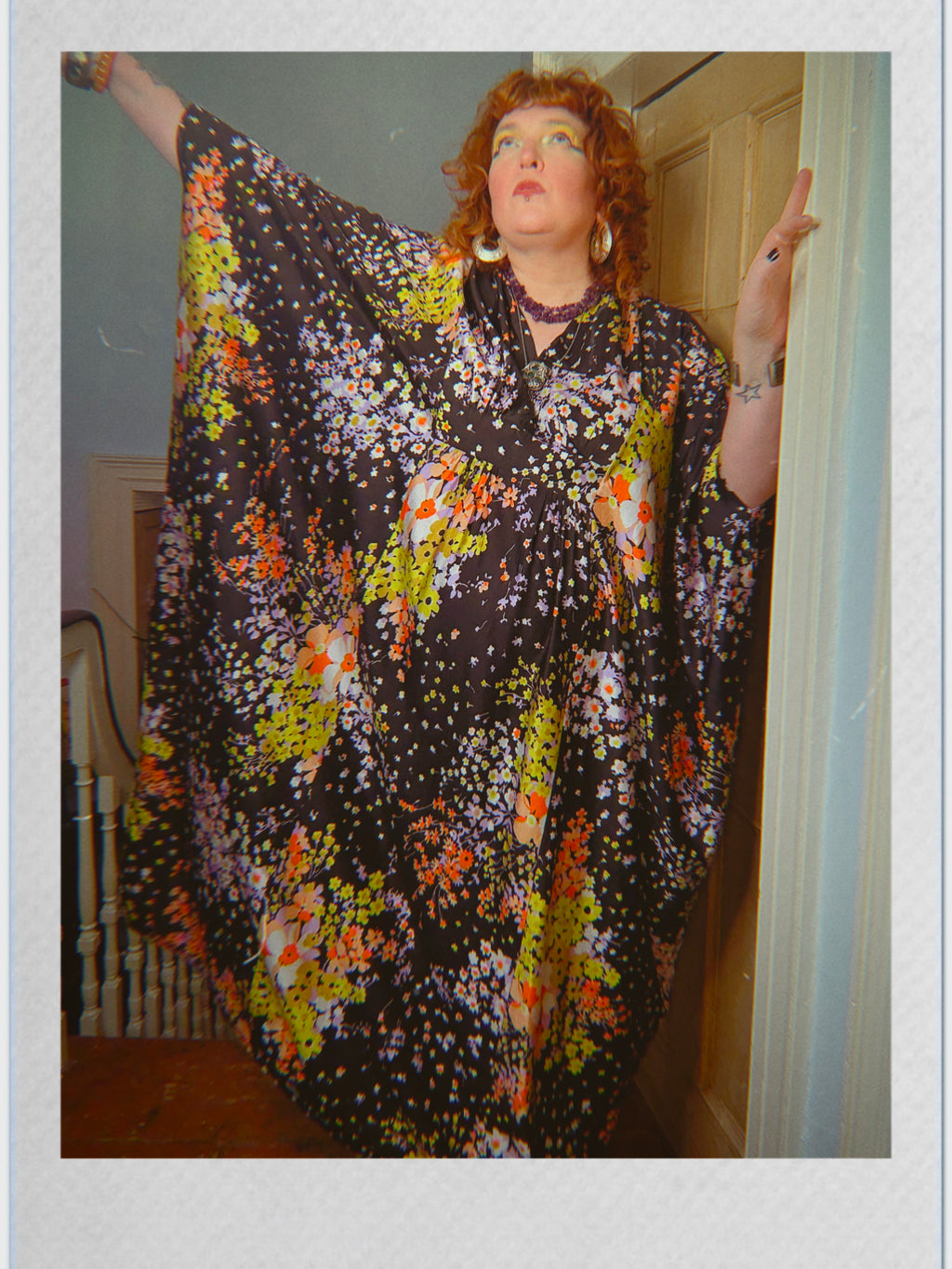 Vintage 70s floral kaftan