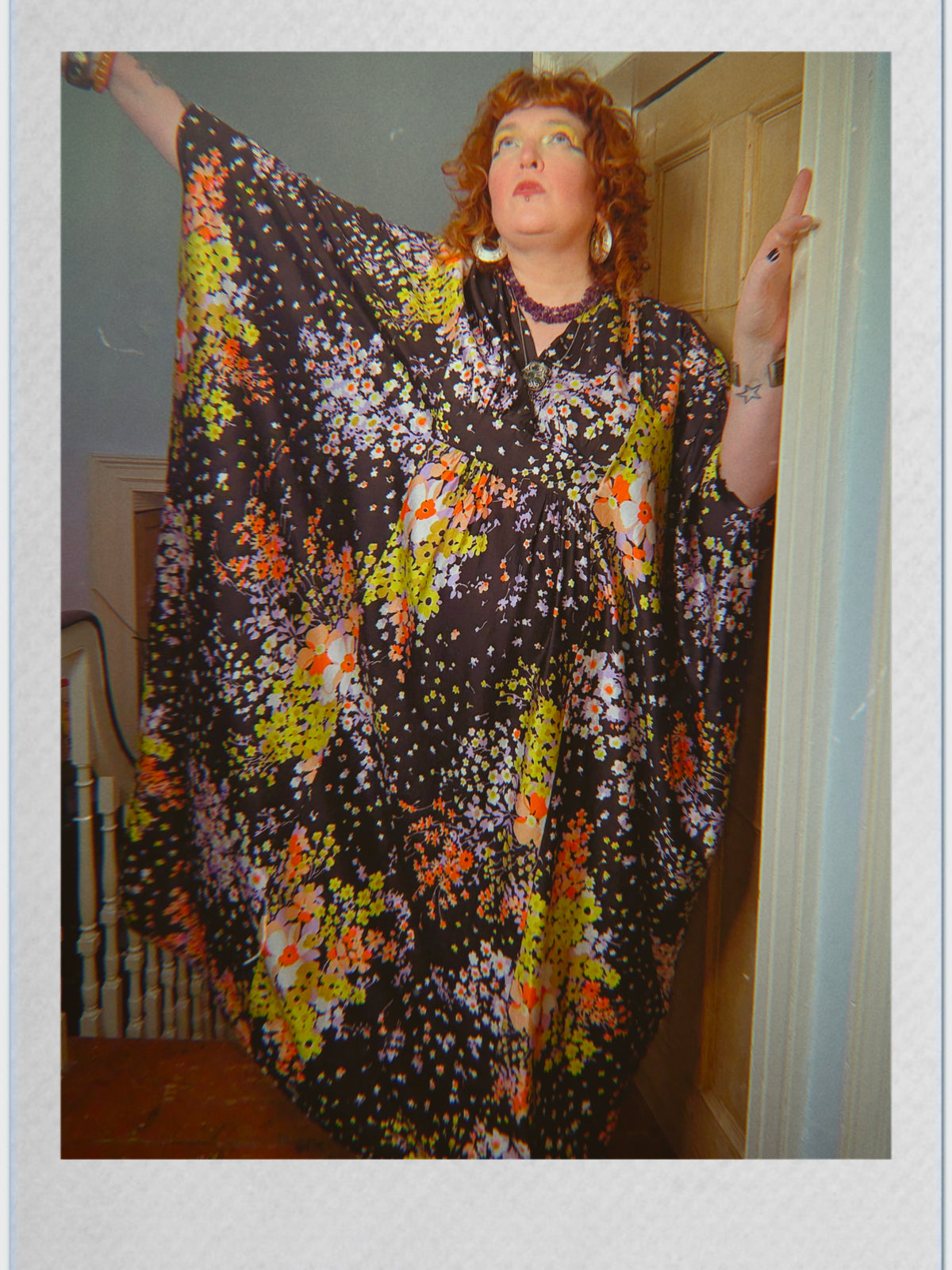 Vintage 70s floral kaftan