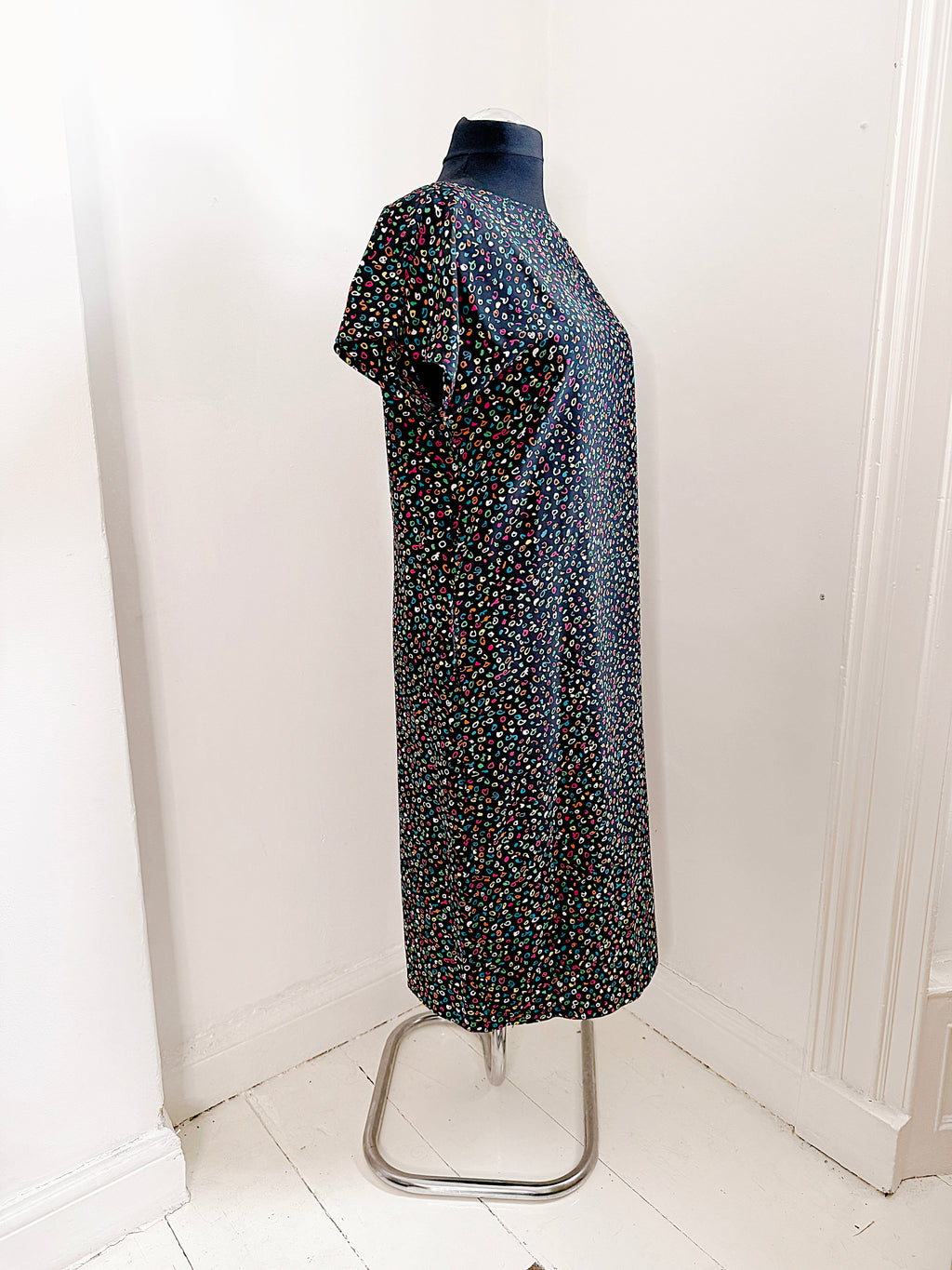 80s St Michael’s Colourful Confetti Shift Dress