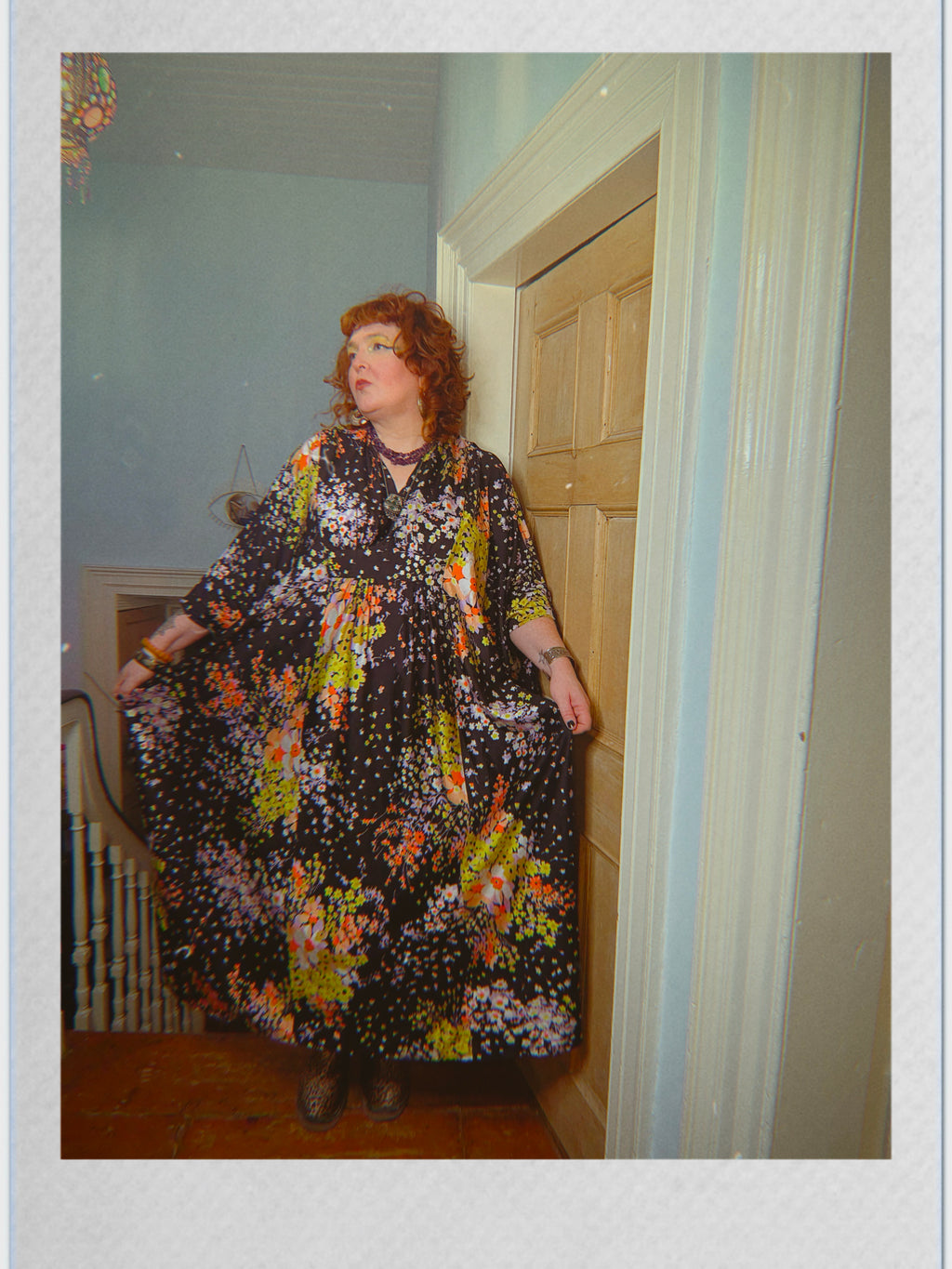 Vintage 70s floral kaftan