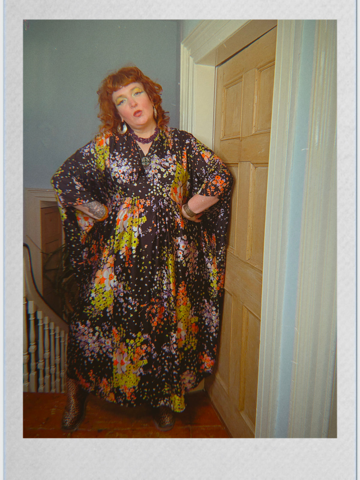 Vintage 70s floral kaftan
