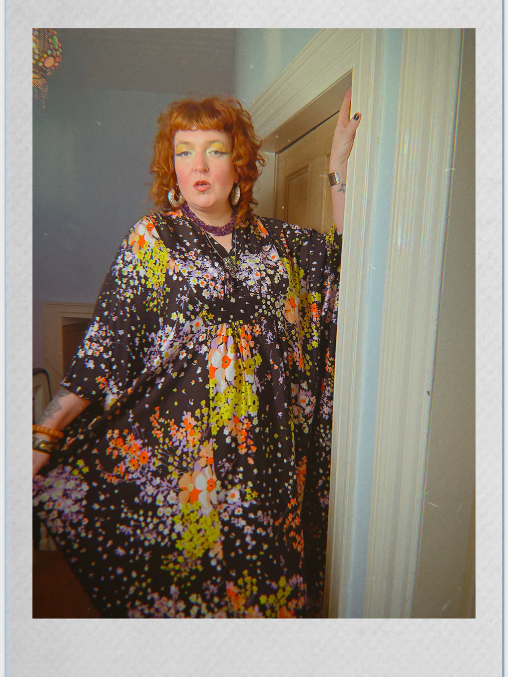 Vintage 70s floral kaftan