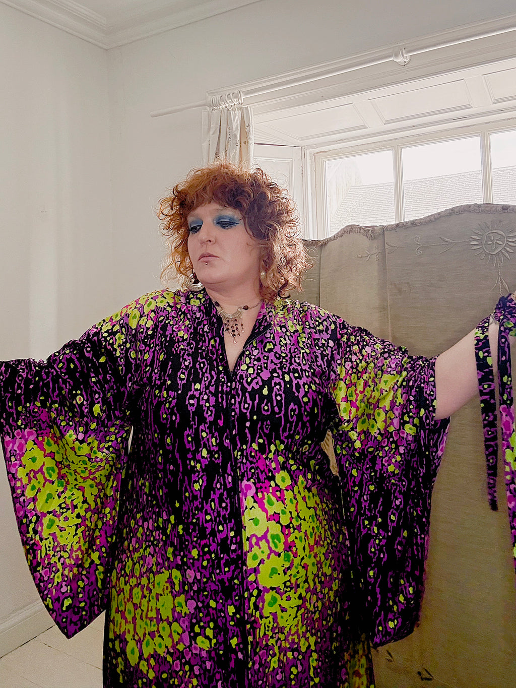 70s Psychedelic House Kaftan