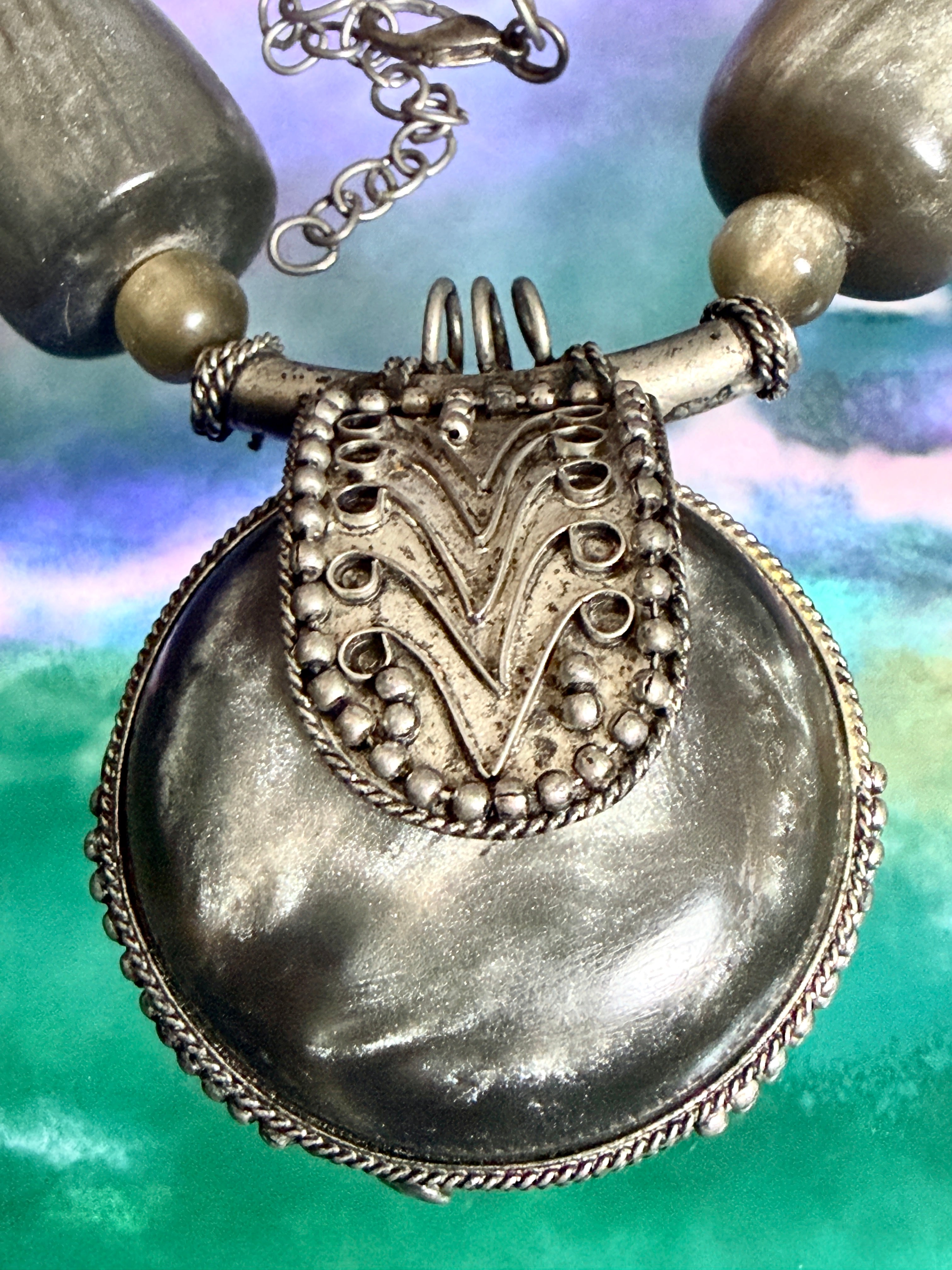 Vintage Boho Tribal Statement Necklace