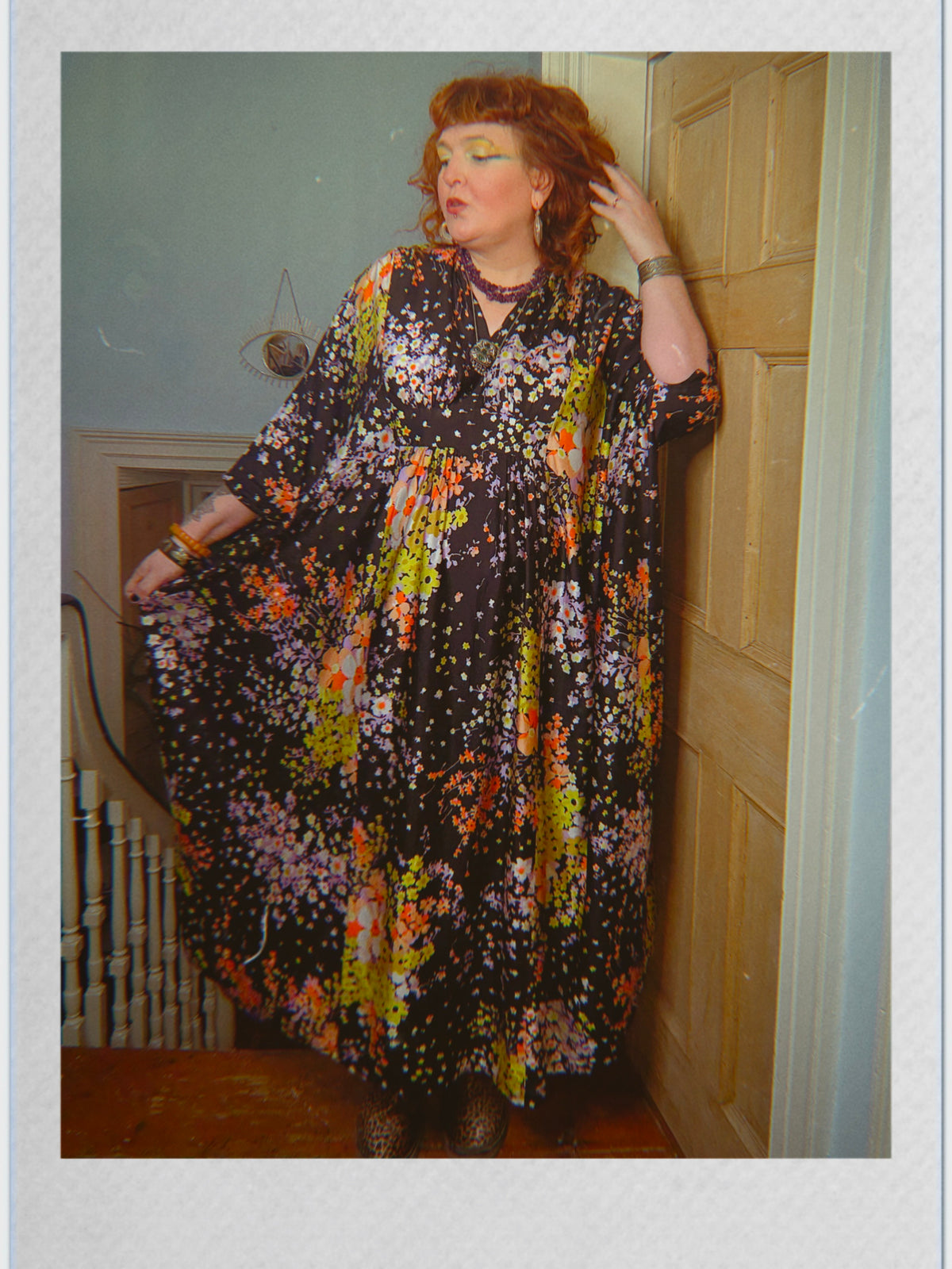 Vintage 70s floral kaftan