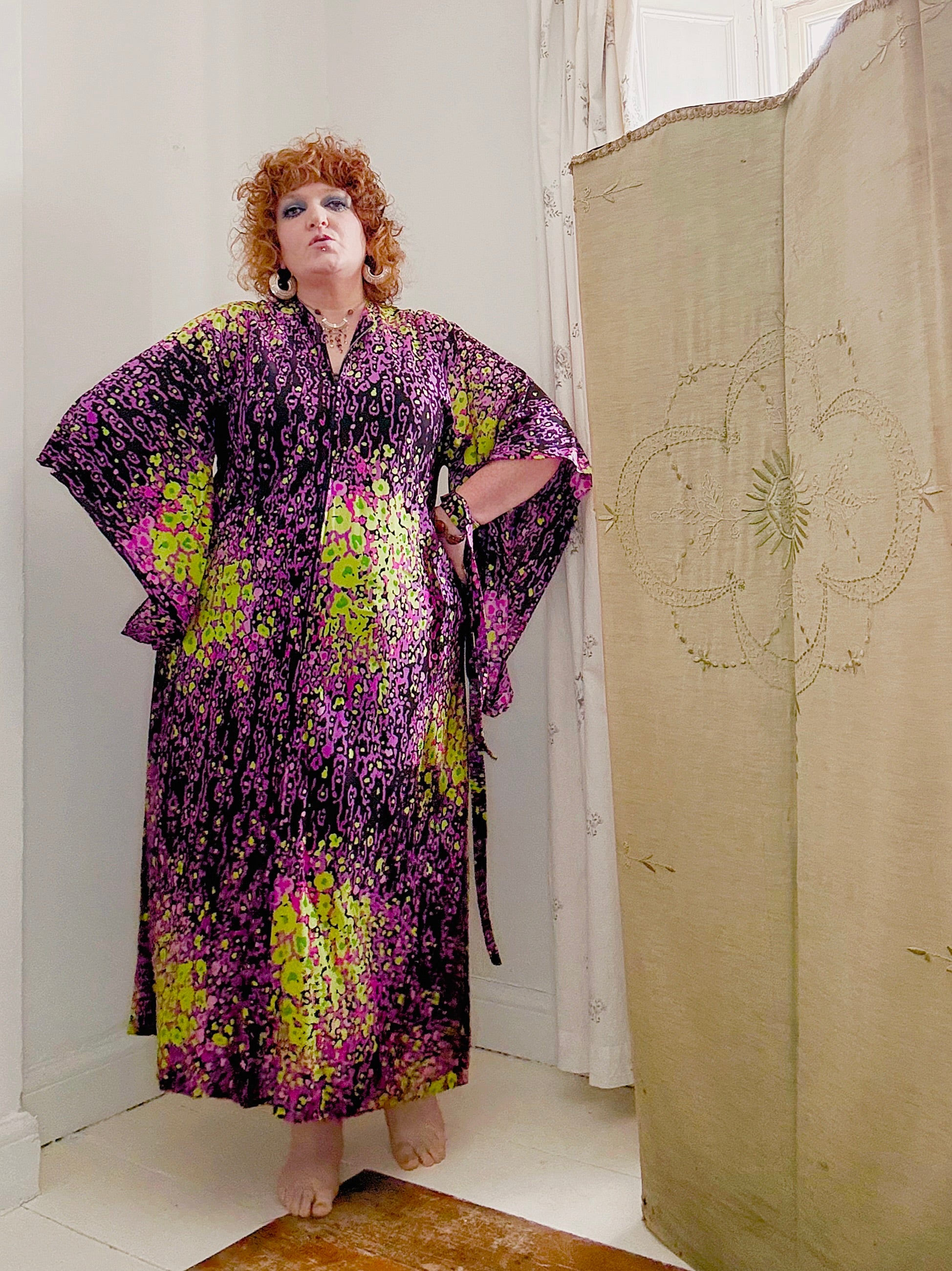 70s Psychedelic House Kaftan