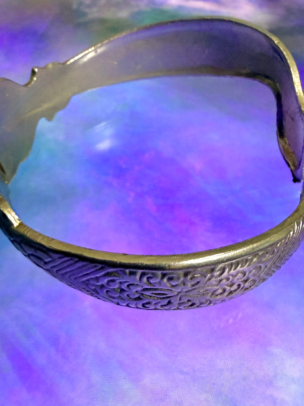 Vintage Silver-Tone Double Headed Snake Clamper Bracelet