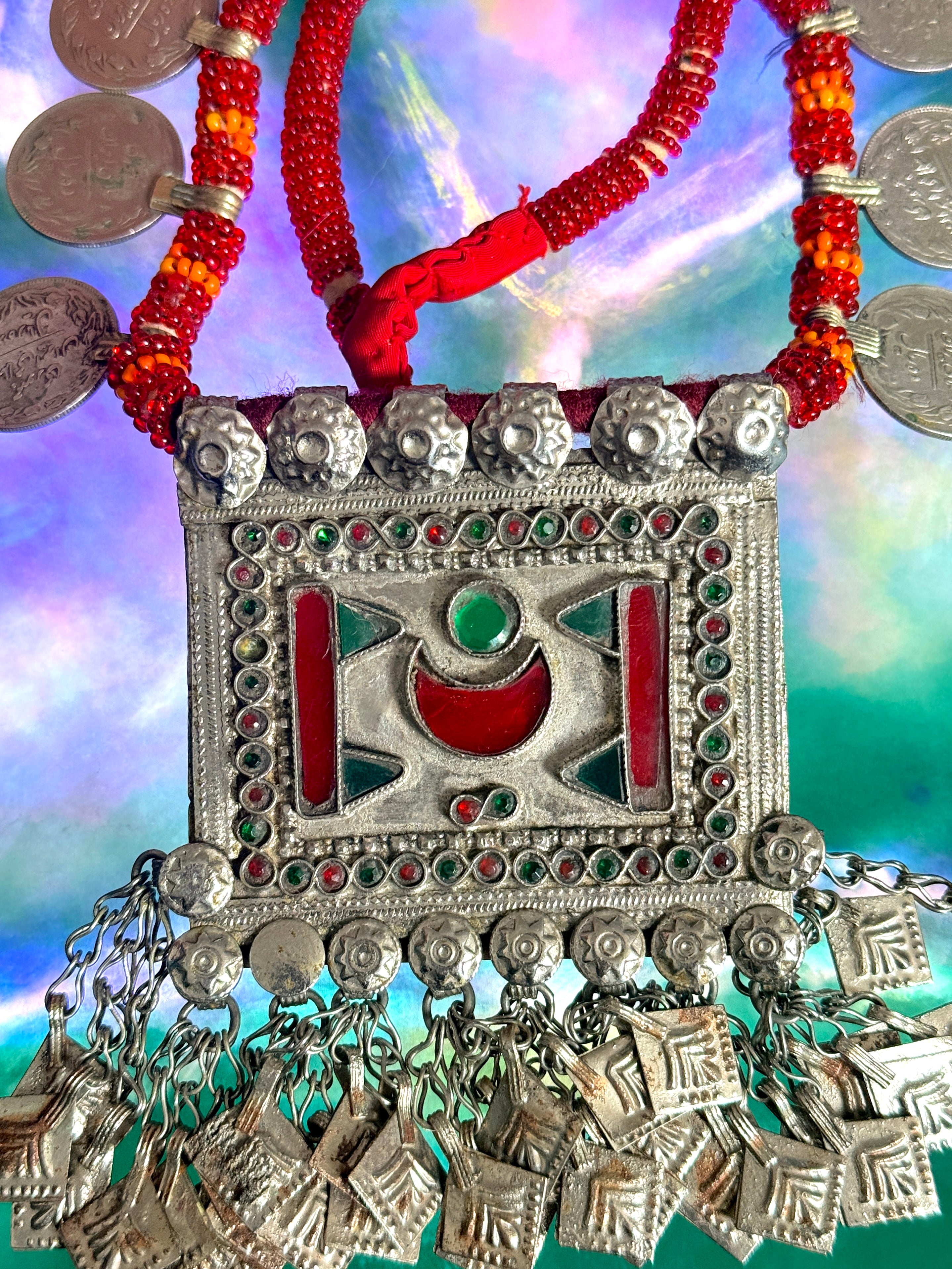 Vintage Afghan Kuchi Tribal Amulet necklace
