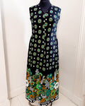 70s Flower Power Vintage Maxi Dress