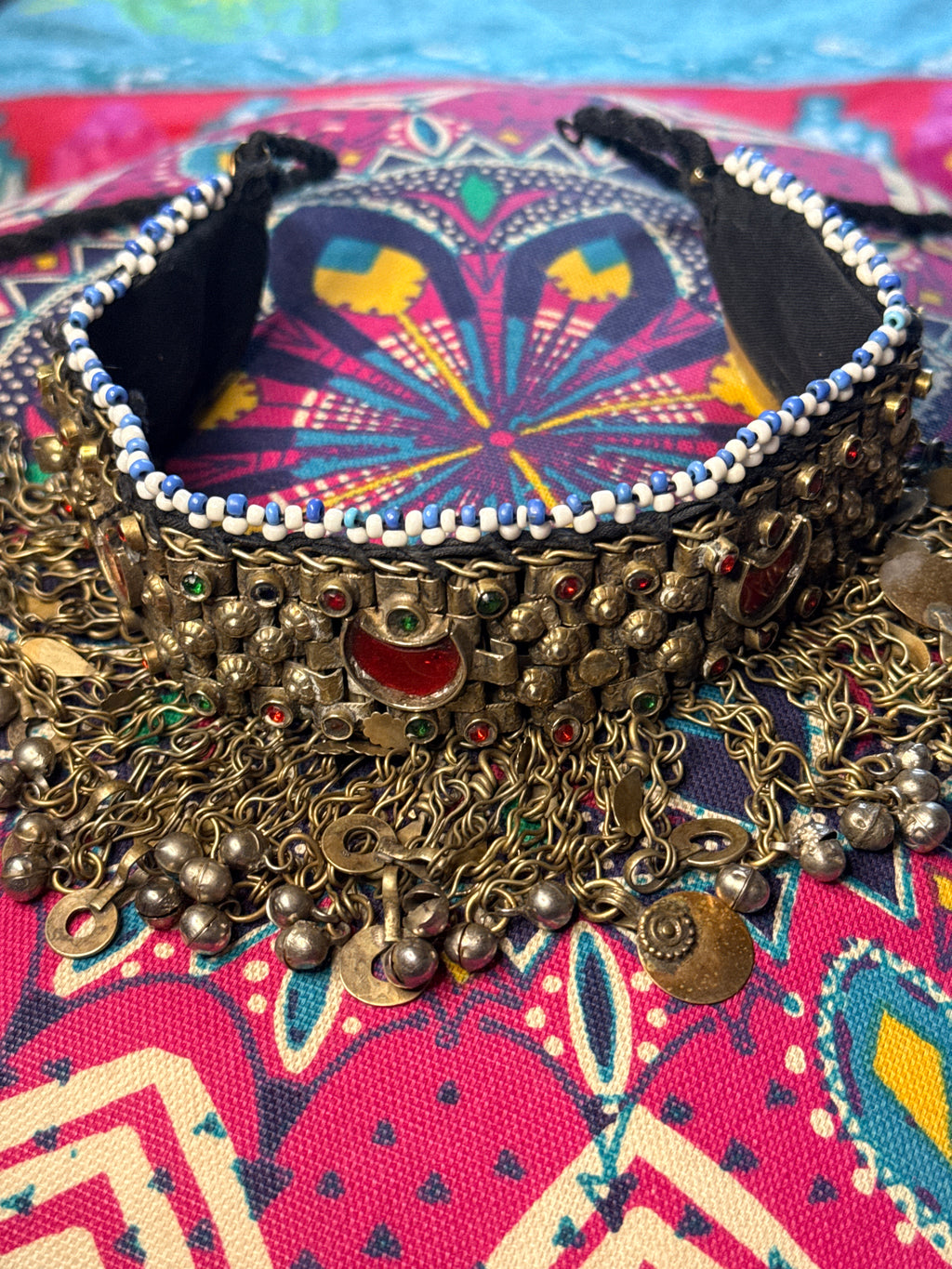 Vintage Kuchi Tribal Choker Necklace